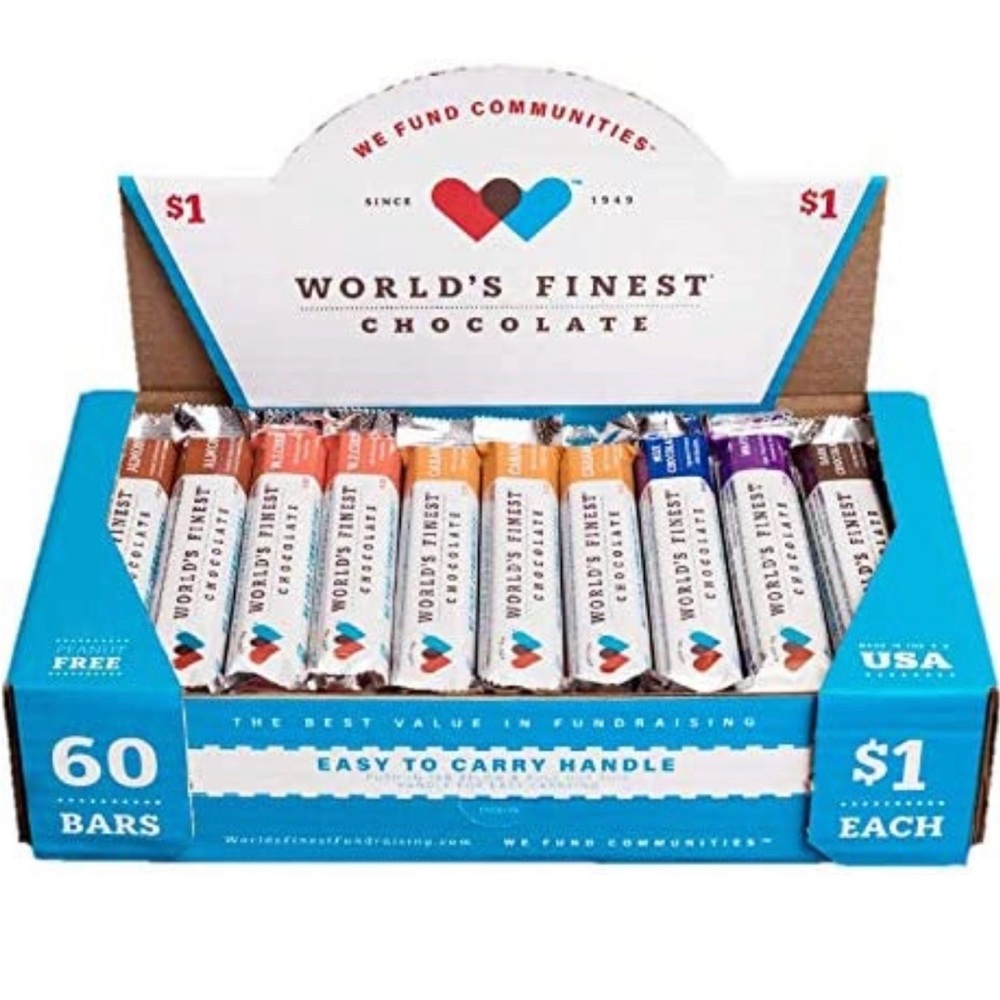 Box Of Finest Chocolate Bars - For Charity - Great Deal